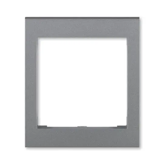 kryt rámečku s otvorem 55x55, střední; ocelová, design LEVIT M